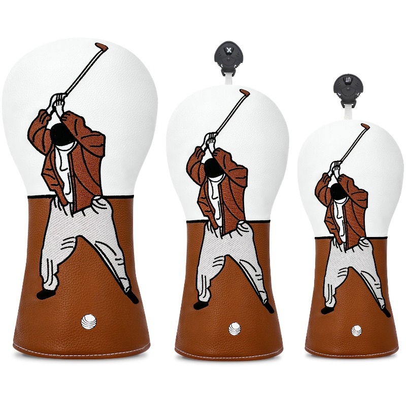 Embroidery White - 1pc High-Quality Golf Head Cover with