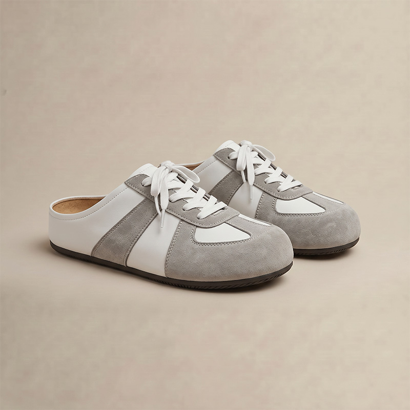 Embroidery Garments - Men's Mule Shoes Sports Round Toe