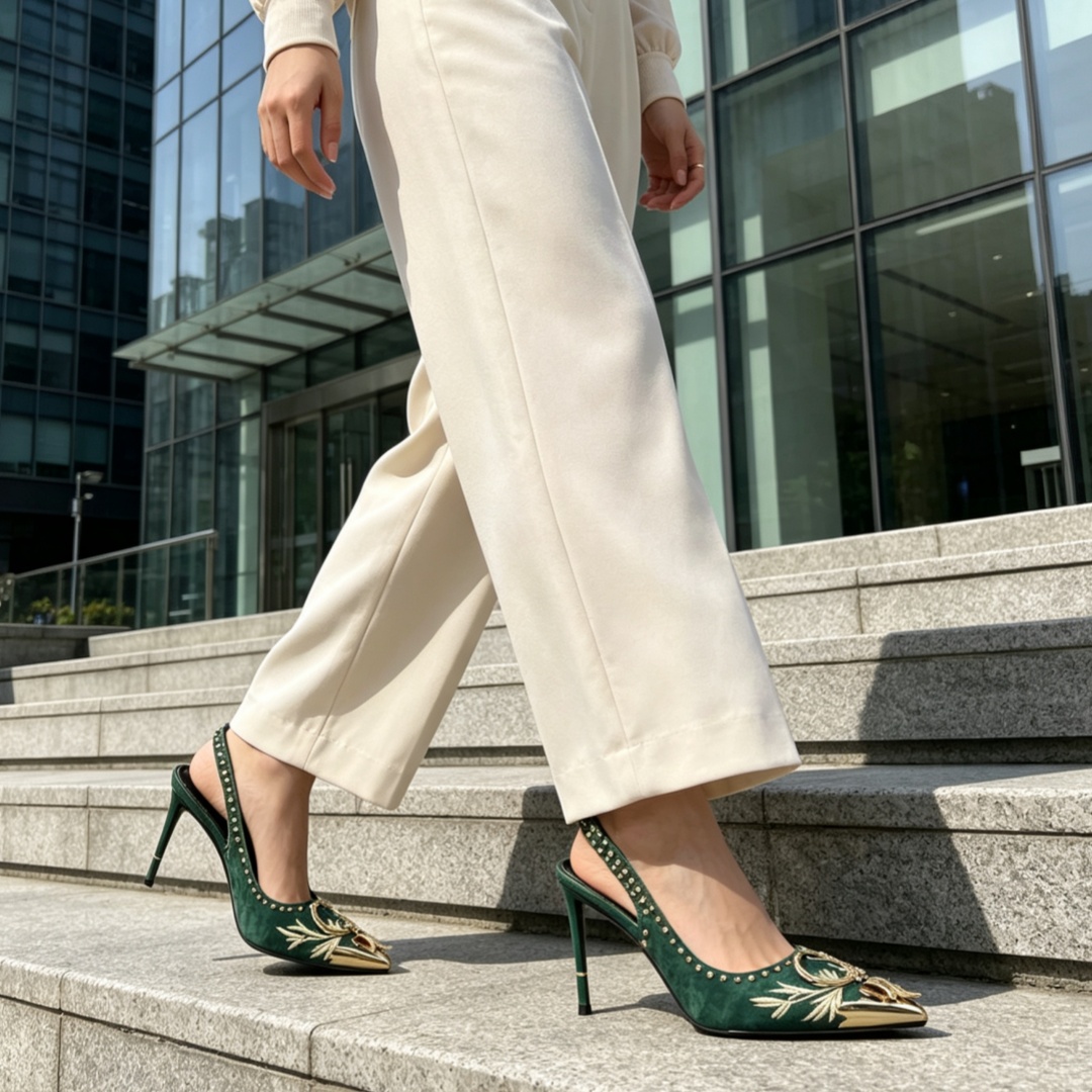 Embroidery Design - Embroidery Velvet Women Sandals New Fashion