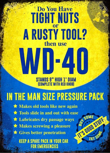 Embroidery Garden - Vintage Retro WD40 Spray Garage Tool