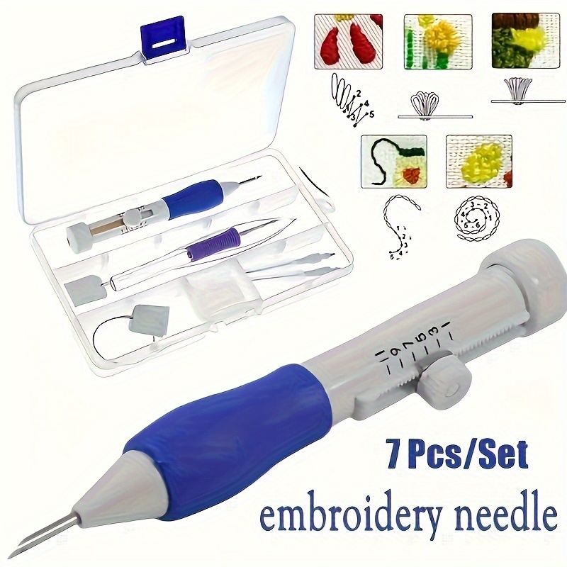 Embroidery Class - 7-Piece Embroidery Punch Needle Sewing Tool