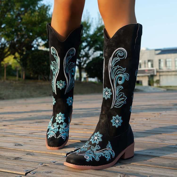 Retro Women Boot Fashion Women - огляд і ціна Embroidery Youtube