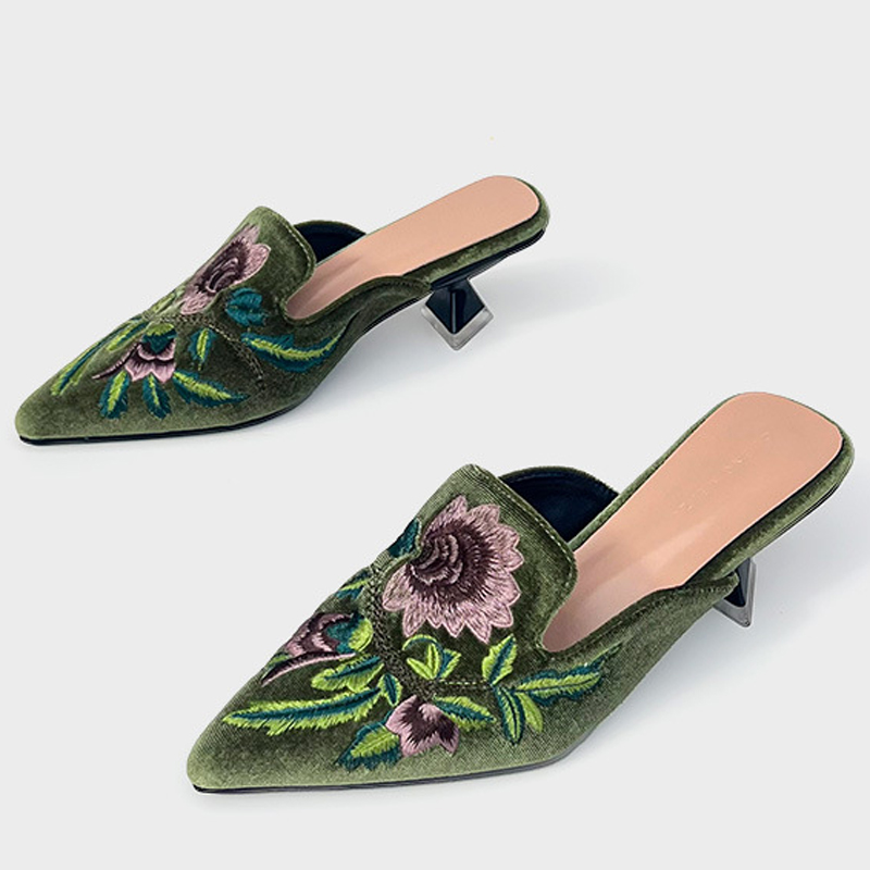 Embroidery Velour Women Shoes  - огляд і ціна Embroidery Design