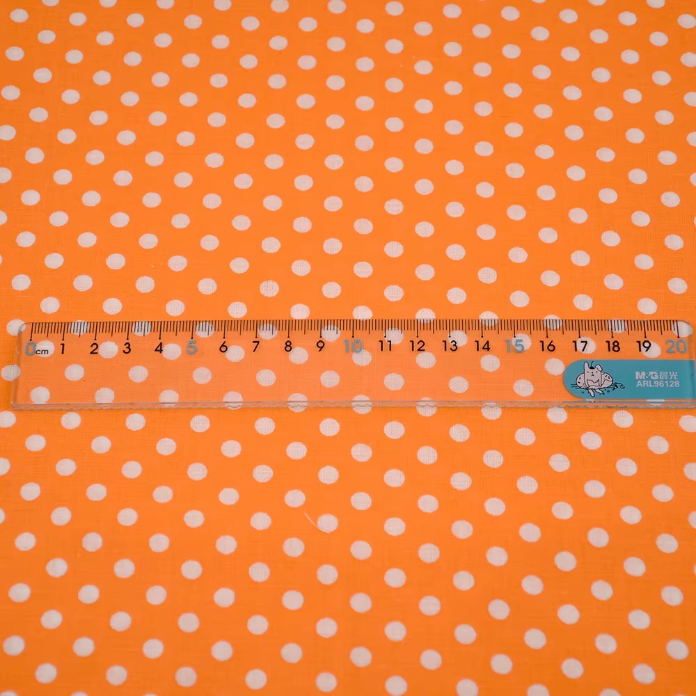 50X150CM White Orange Polka Do - огляд і ціна Embroidery Garments