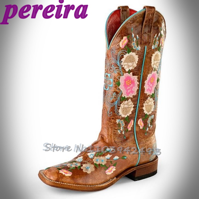 Embroidered Flower Boots Rose  - огляд і ціна Embroidery Garden