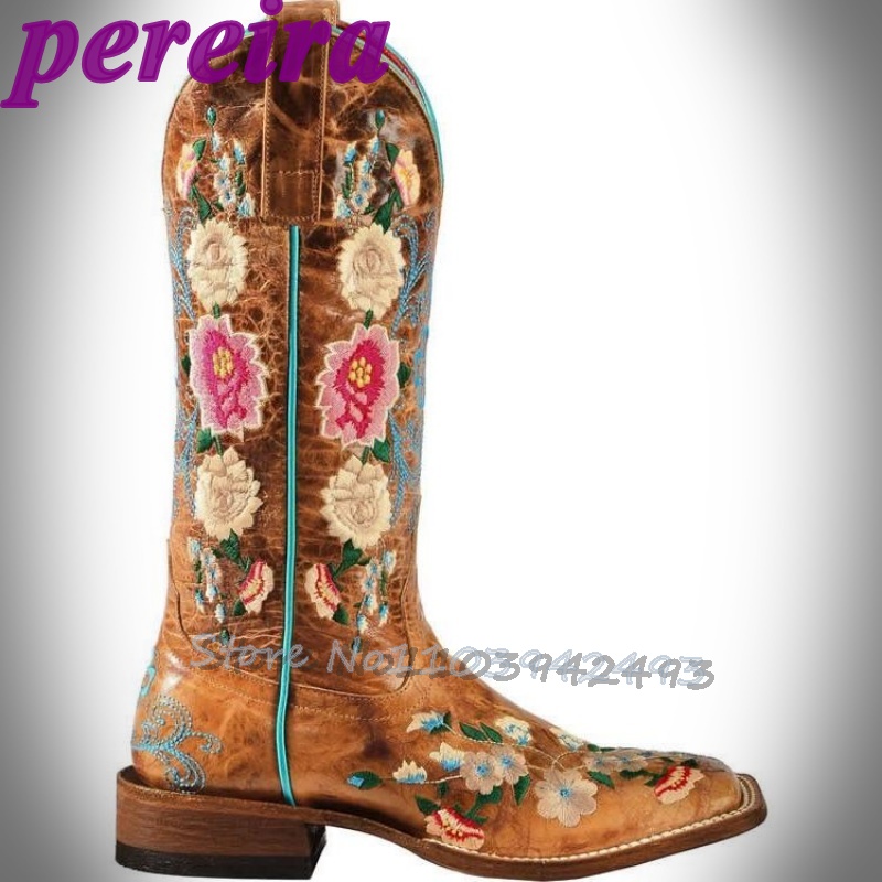 Embroidered Flower Boots Rose  - огляд і ціна Embroidery Garden