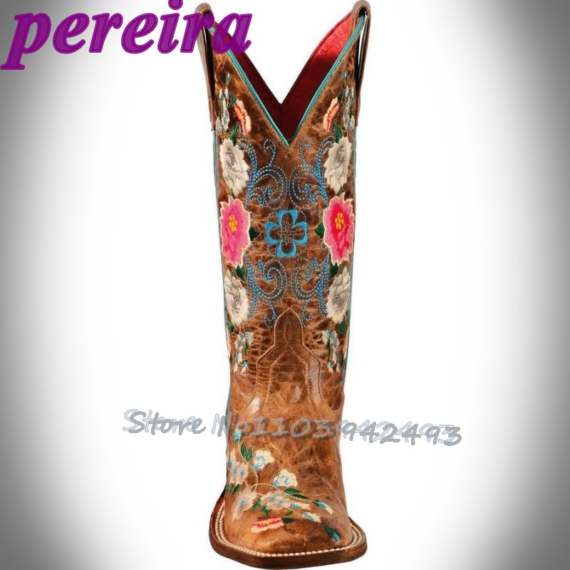 Embroidered Flower Boots Rose  - огляд і ціна Embroidery Garden