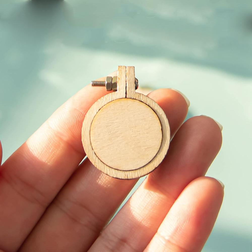 10Pcs/Set Wooden Mini Embroide - огляд і ціна Stitch Marker Ring