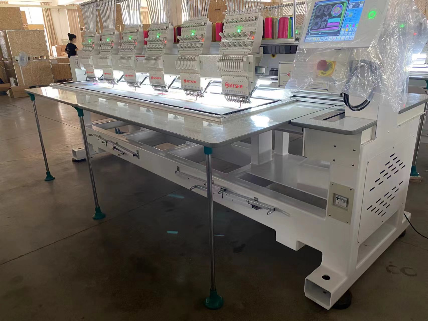 MFGS 1506 15  s 6 Head Automat - огляд і ціна Embroidery Hat Machine