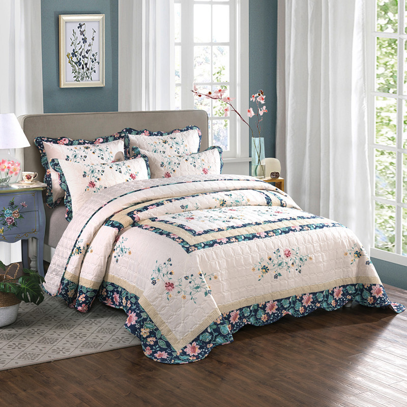 Floral Cotton Quilt Set, Quilt - огляд і ціна Embroidery Quilt Cover
