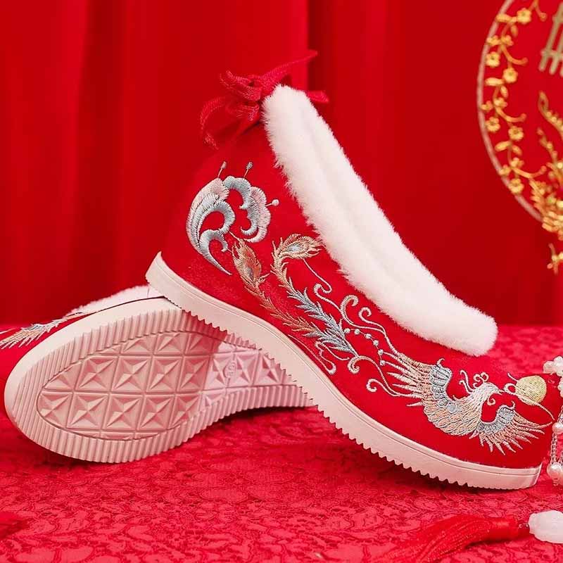 Winter Hanfu Shoes Women Chine - огляд і ціна Embroidery White