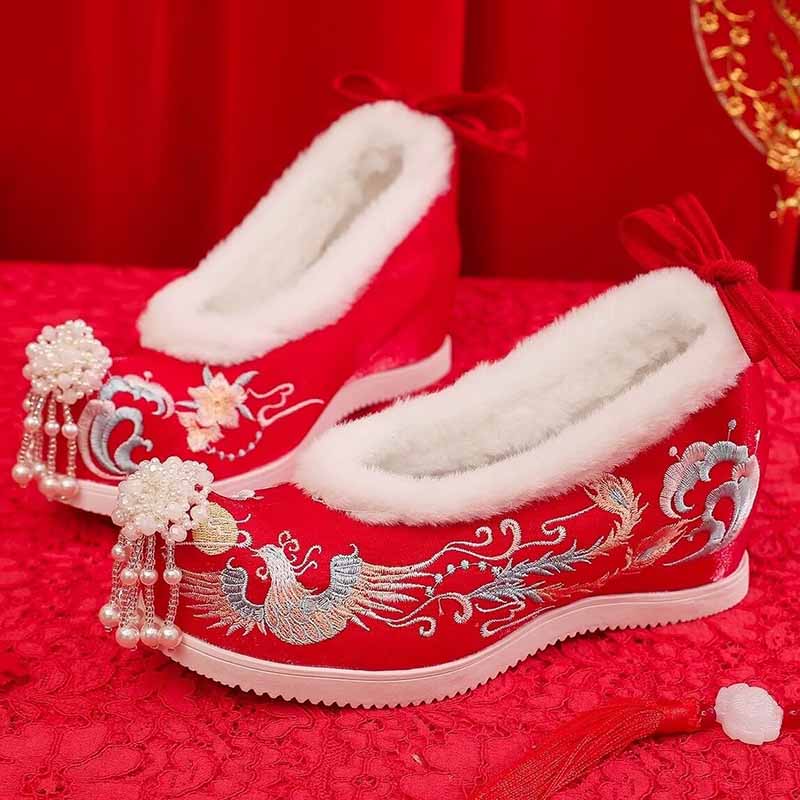 Winter Hanfu Shoes Women Chine - огляд і ціна Embroidery White