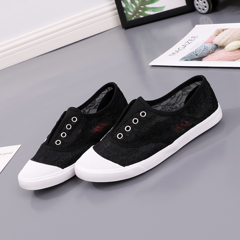 Fashion Lace White Canvas Shoe - огляд і ціна Embroidery White