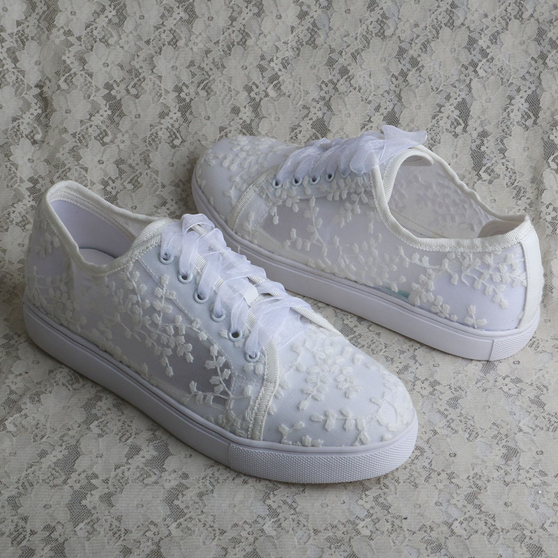 Wedopus White Sneakers for Wom - огляд і ціна Embroidery White