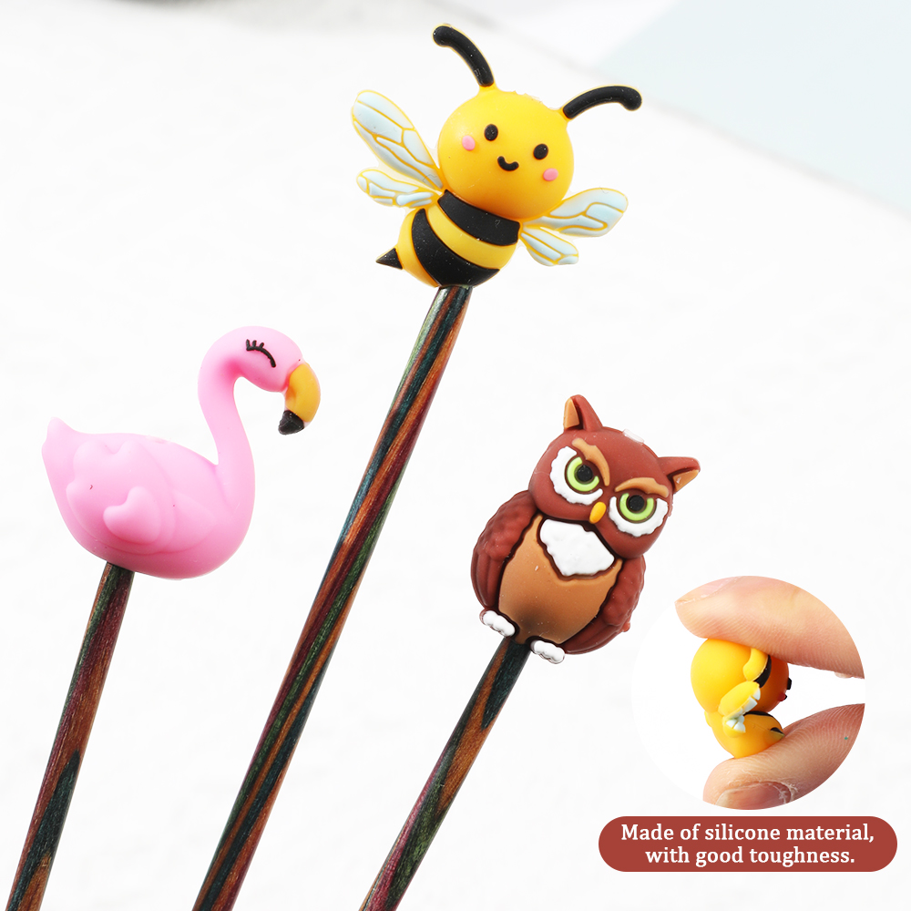 Knitting Needle Stoppers Needl - огляд і ціна Stitch Marker Ring