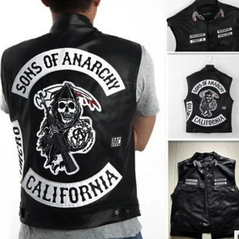 ABC123Leather Men Motorcycle C - огляд і ціна Embroidery Youtube