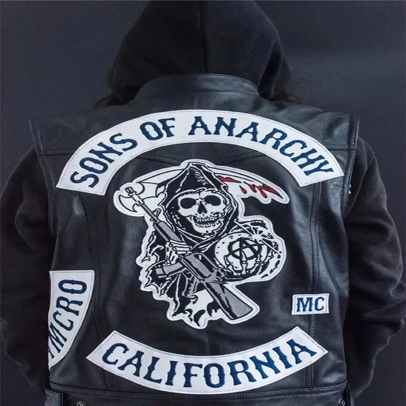 ABC123Leather Men Motorcycle C - огляд і ціна Embroidery Youtube