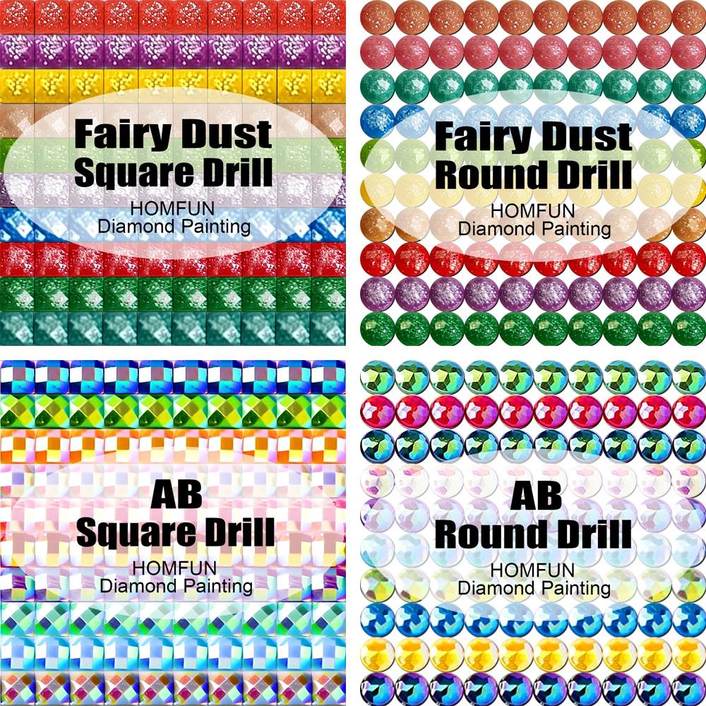 HOMFUN Fairy Dust AB Diamond E - огляд і ціна Embroidery Roll Pattern