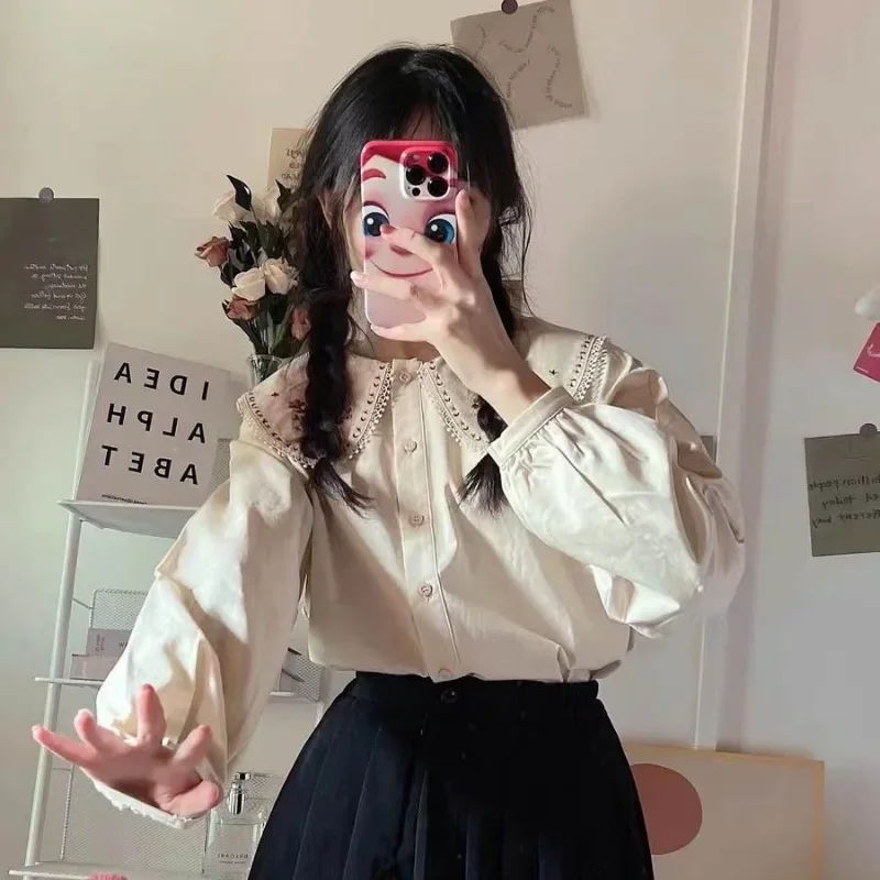 Shirts Women Japan Style Embro - огляд і ціна Embroidery Design Love