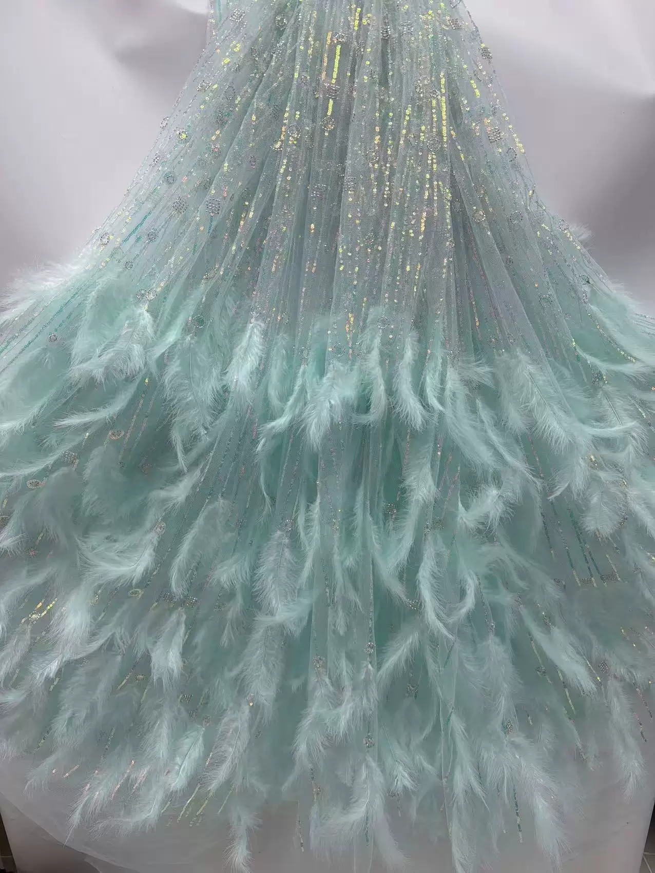 5yard Feather bead tube sequin - огляд і ціна Embroidery Youtube