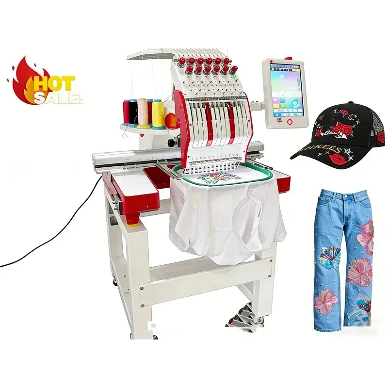 12 Needle Computerized Single  - огляд і ціна Embroidery Hat Machine
