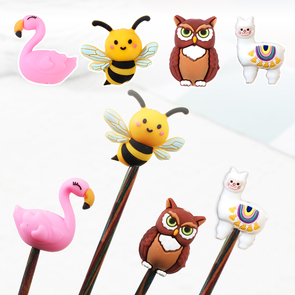 2/4/8pcs Cute Animals Silicone - огляд і ціна Stitch Marker Ring