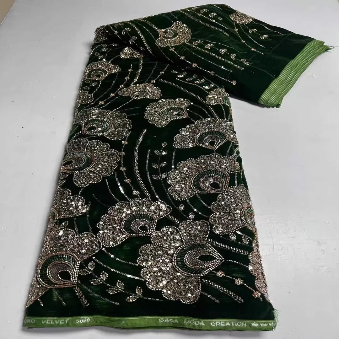 5yard New velvet tela Sequin b - огляд і ціна Embroidery Youtube
