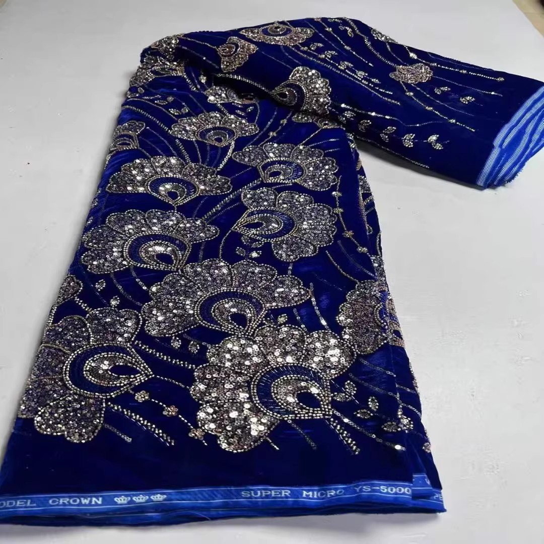 5yard New velvet tela Sequin b - огляд і ціна Embroidery Youtube
