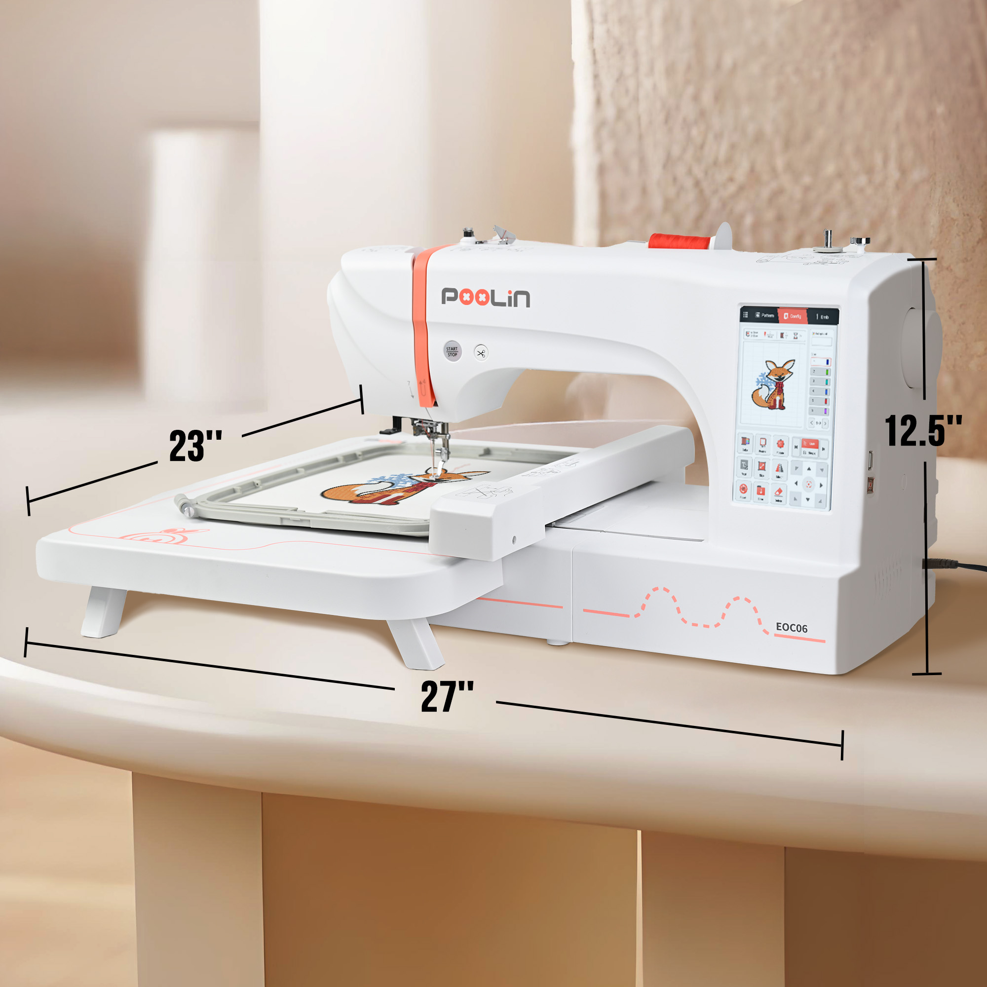 EOC06 PooLin China Hot Sale Co - огляд і ціна Embroidery Machine China