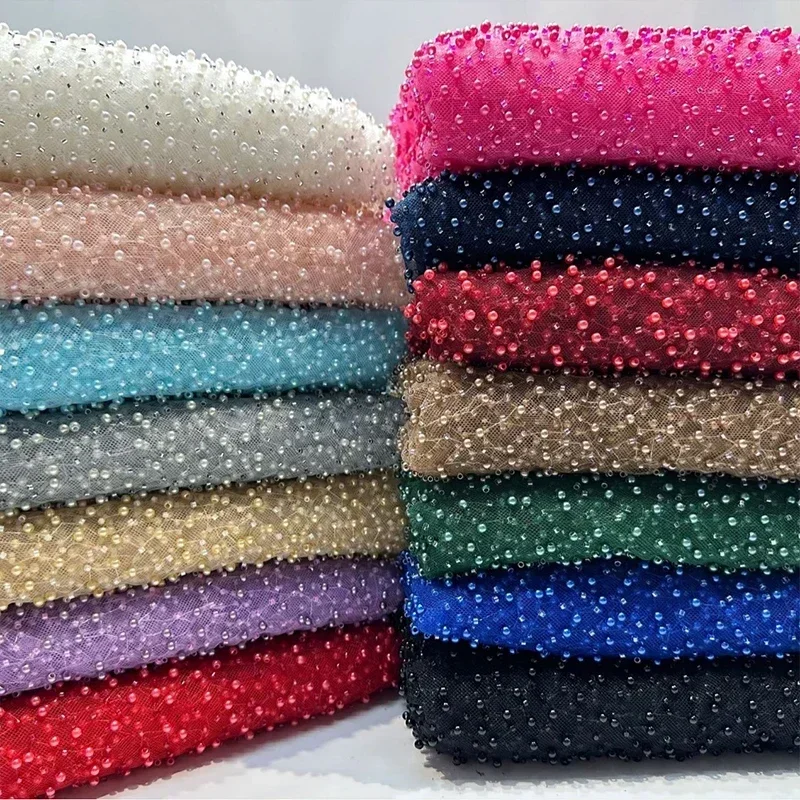 1yard Pearl Mesh Fabric Round  - огляд і ціна Embroidery Youtube