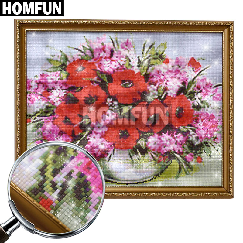HOMFUN Full Square/Round Drill - огляд і ціна Embroidery Roll Pattern