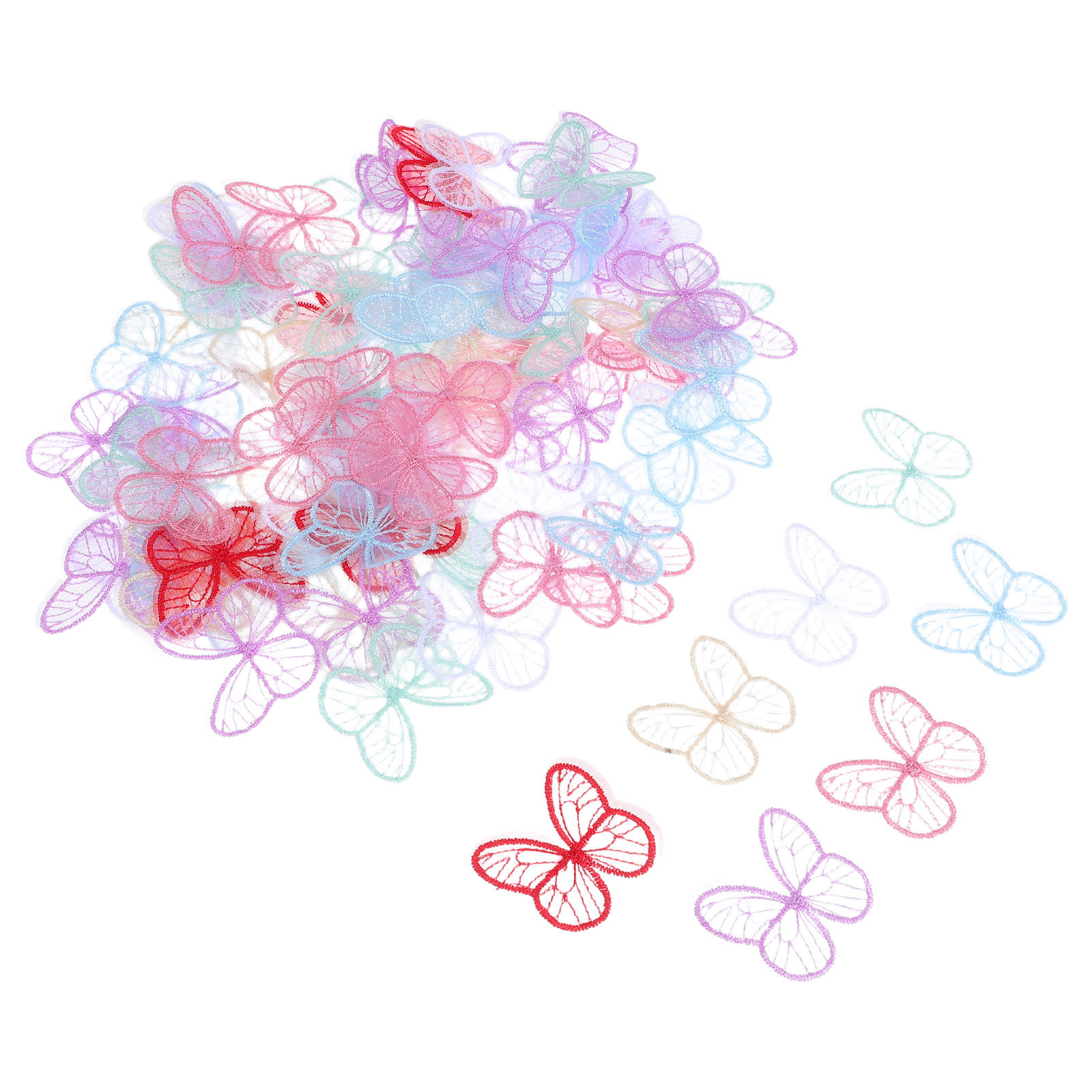 100Pcs Handmade Butterfly Lace - огляд і ціна Embroidery Garden