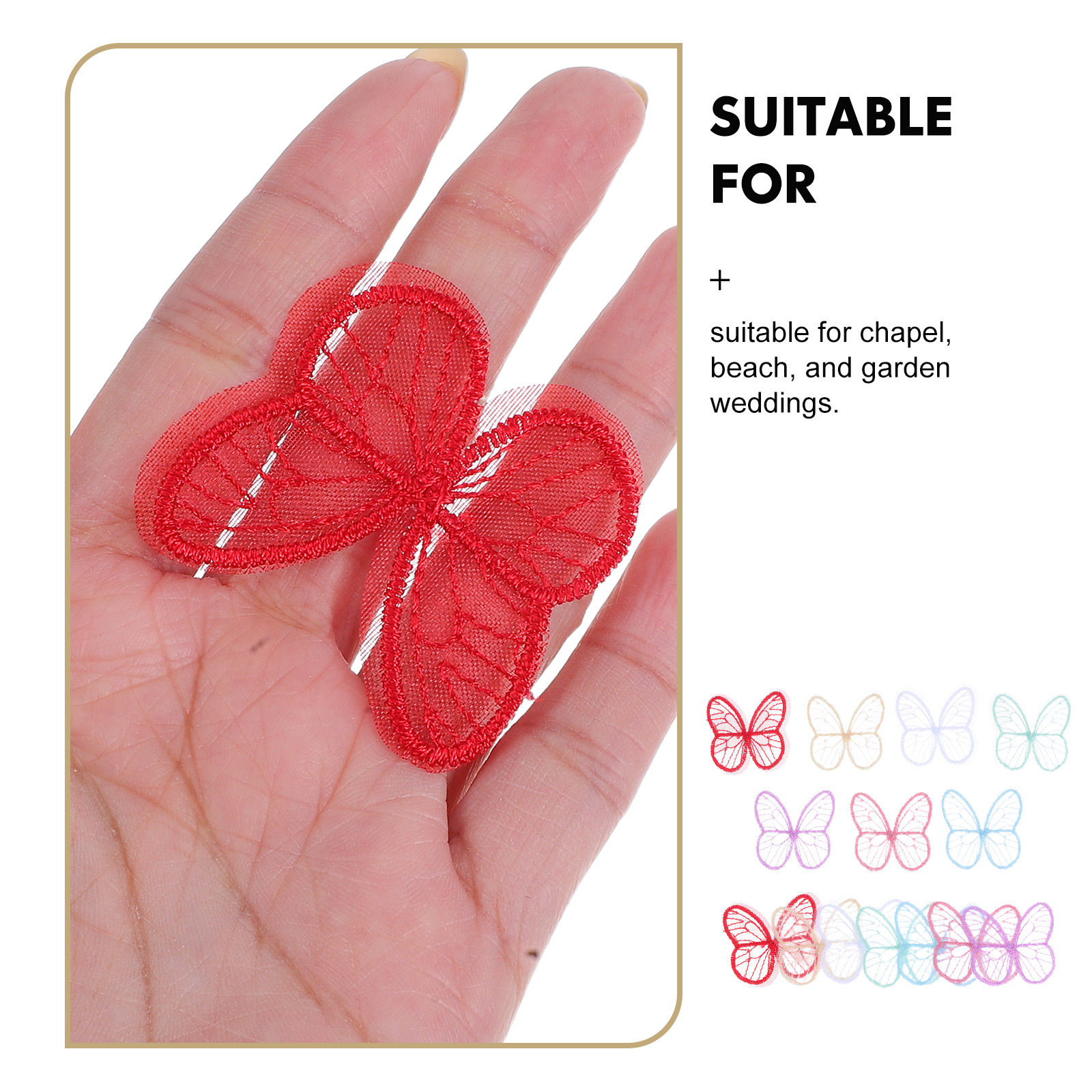100Pcs Handmade Butterfly Lace - огляд і ціна Embroidery Garden