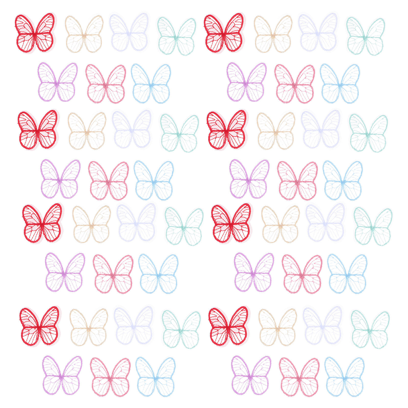 100Pcs Handmade Butterfly Lace - огляд і ціна Embroidery Garden