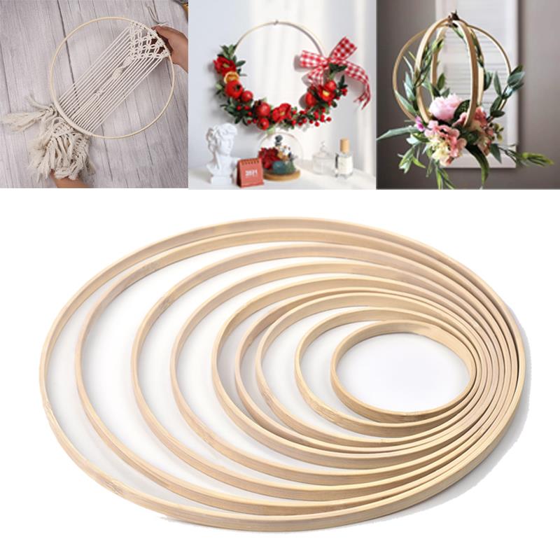1/5Pcs 8-33cm Wooden DIY Handm - огляд і ціна Stitch Marker Ring